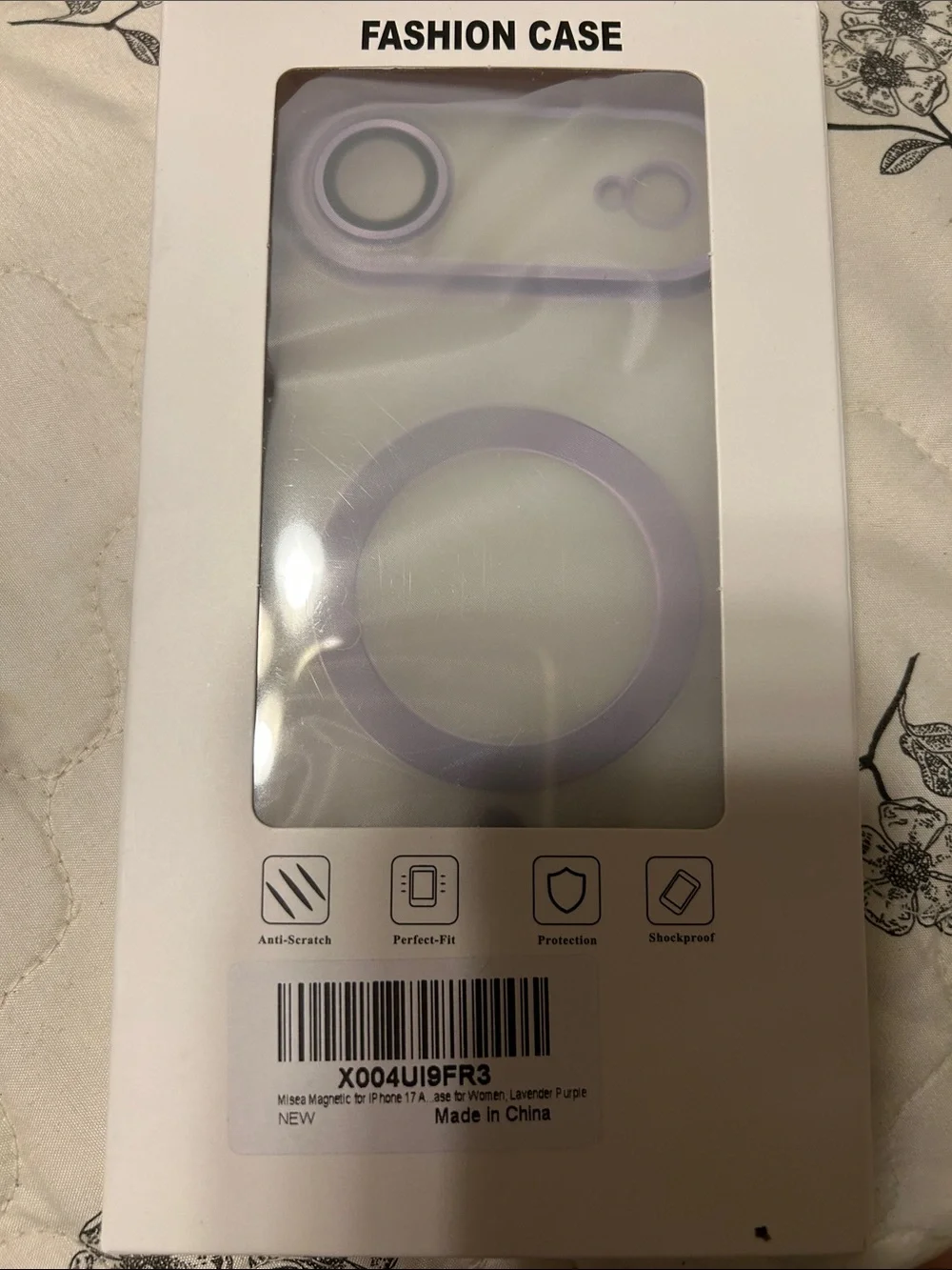 I phone 17 AIR case compatible with MagSafe light purple NEW